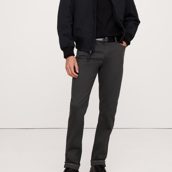 Banana Republic Men's Slim Twill Traveler Pants Mid Gray Size 34 - Picture 12 of 12